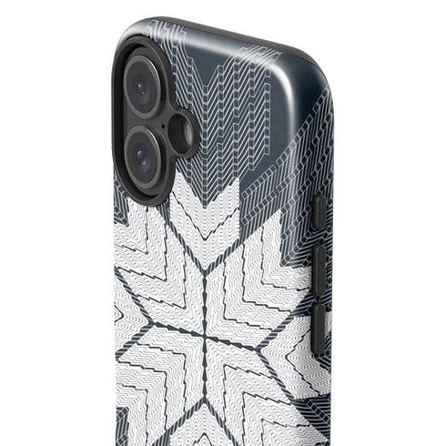 NYC Symmetric Flower iPhone 16 Plus Impact Case